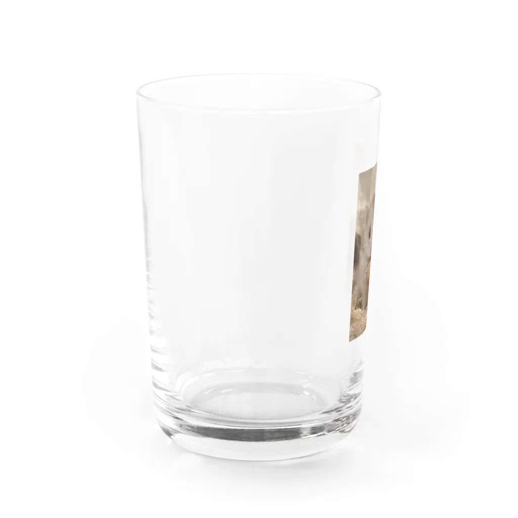 ハムのたけしのロングヘアーハムスターのたけし Water Glass :left