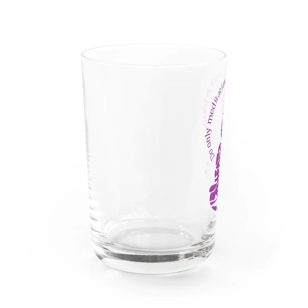 『Nothing Is Real』-- IN SUZURIの只管打坐h.t.　紫 Water Glass :left