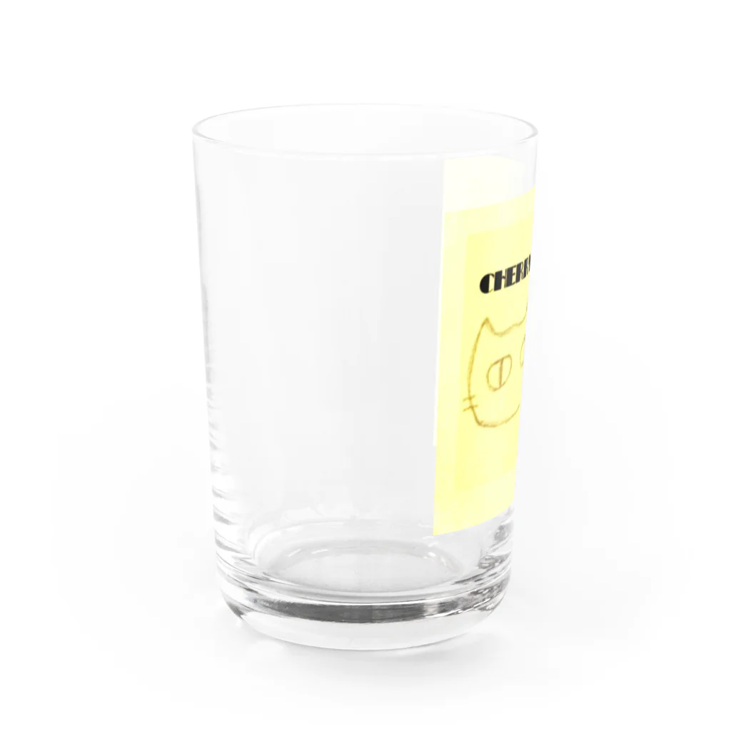 公式　猫目石検定　CHERRYSTONE　　の猫目石 Water Glass :left