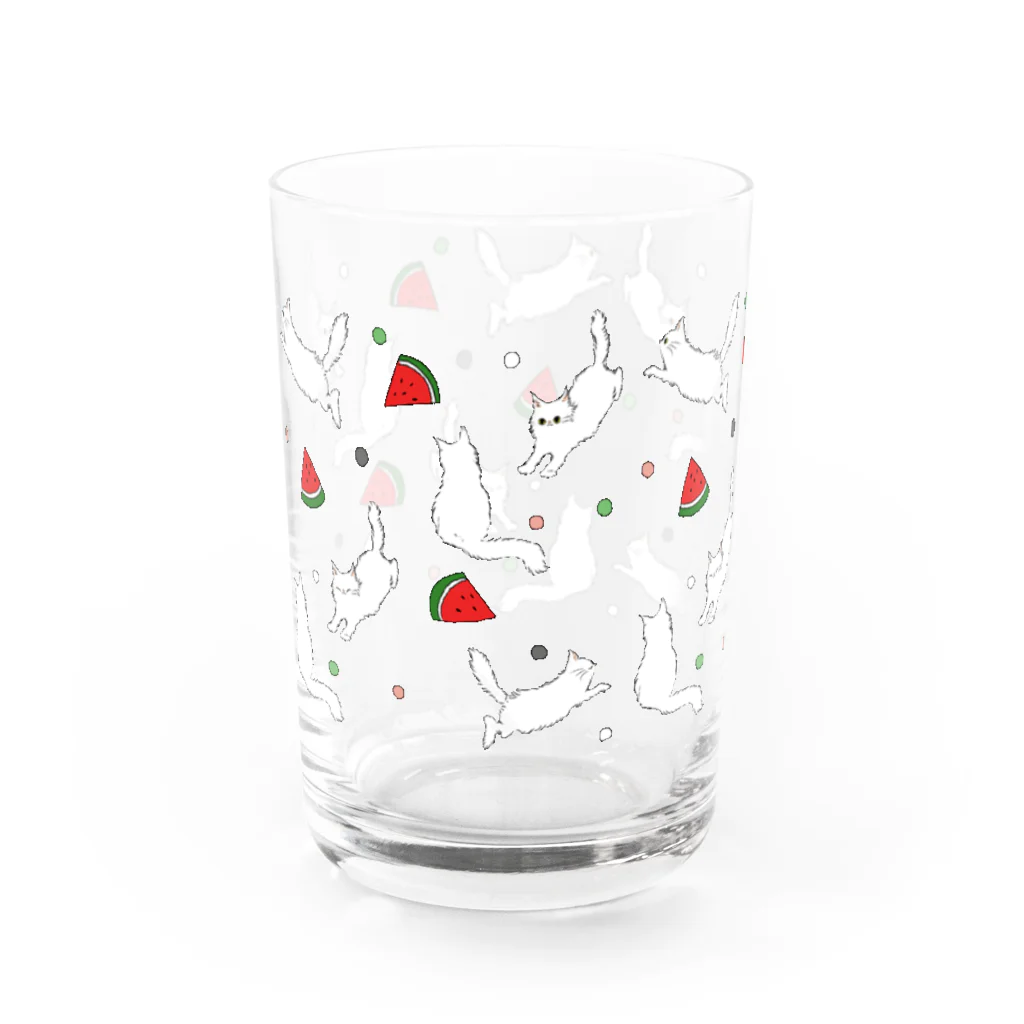 TeamHaneenのNo.7 Karaza and Watermelon（ねことスイカ）<Type C> Water Glass :left