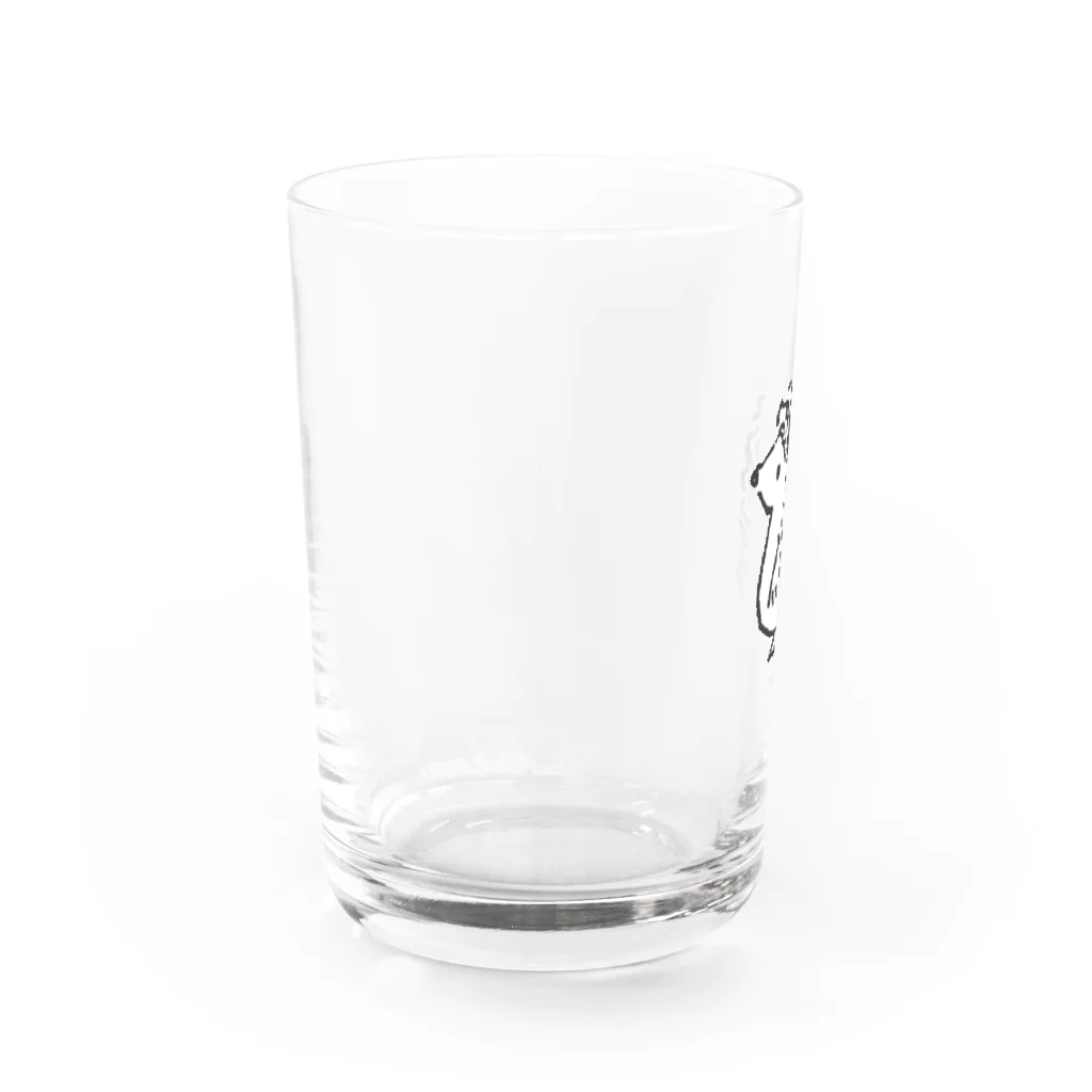 nanyoのヨツユビハリネズミのヨッツィーくん(白) Water Glass :left