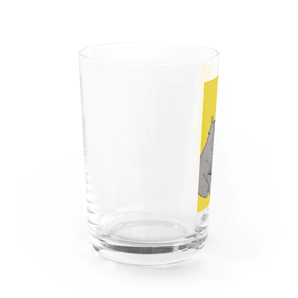 tomo△のkumaojiji coffee Water Glass :left