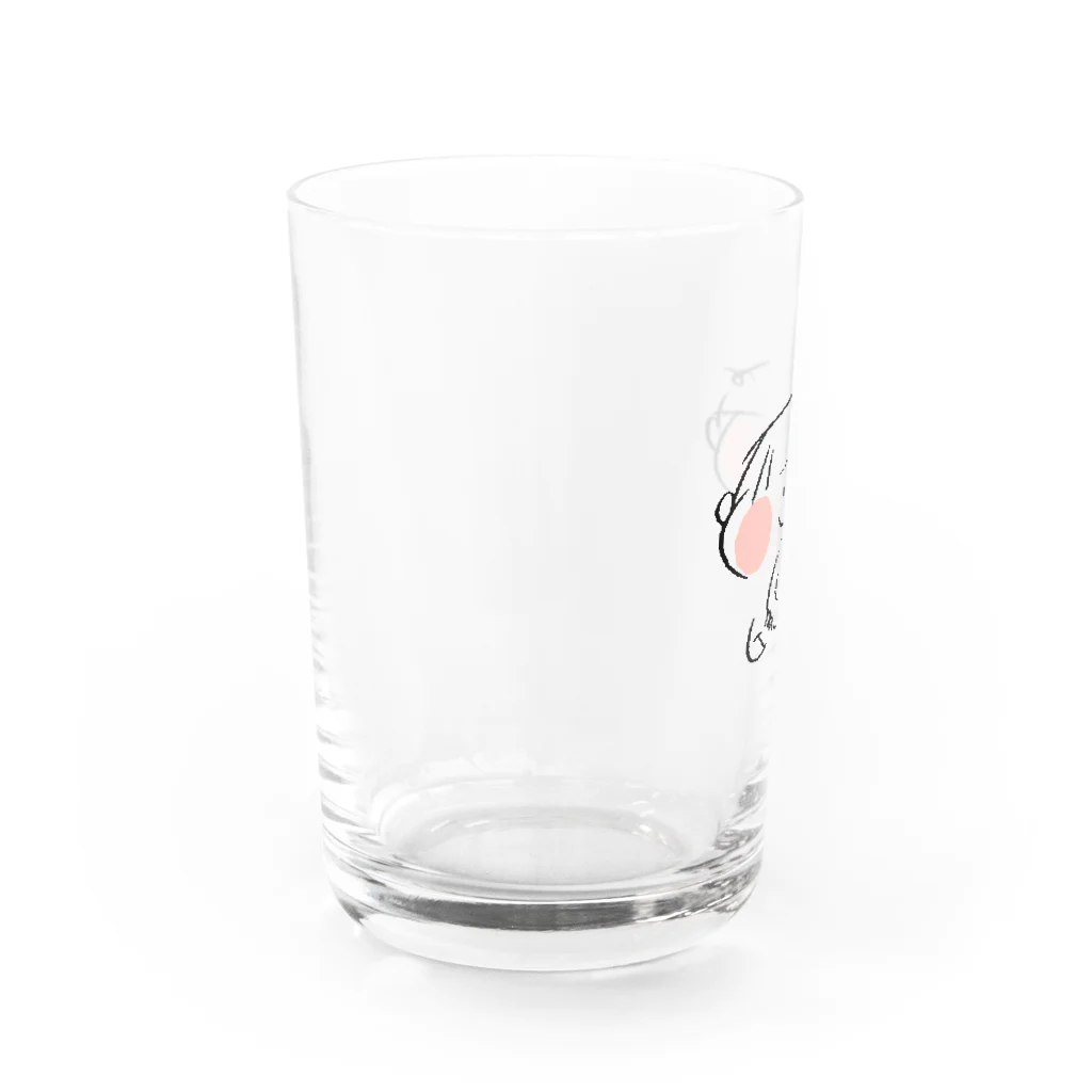 yananyokinyokiのあっちゃんとドーナツ Water Glass :left