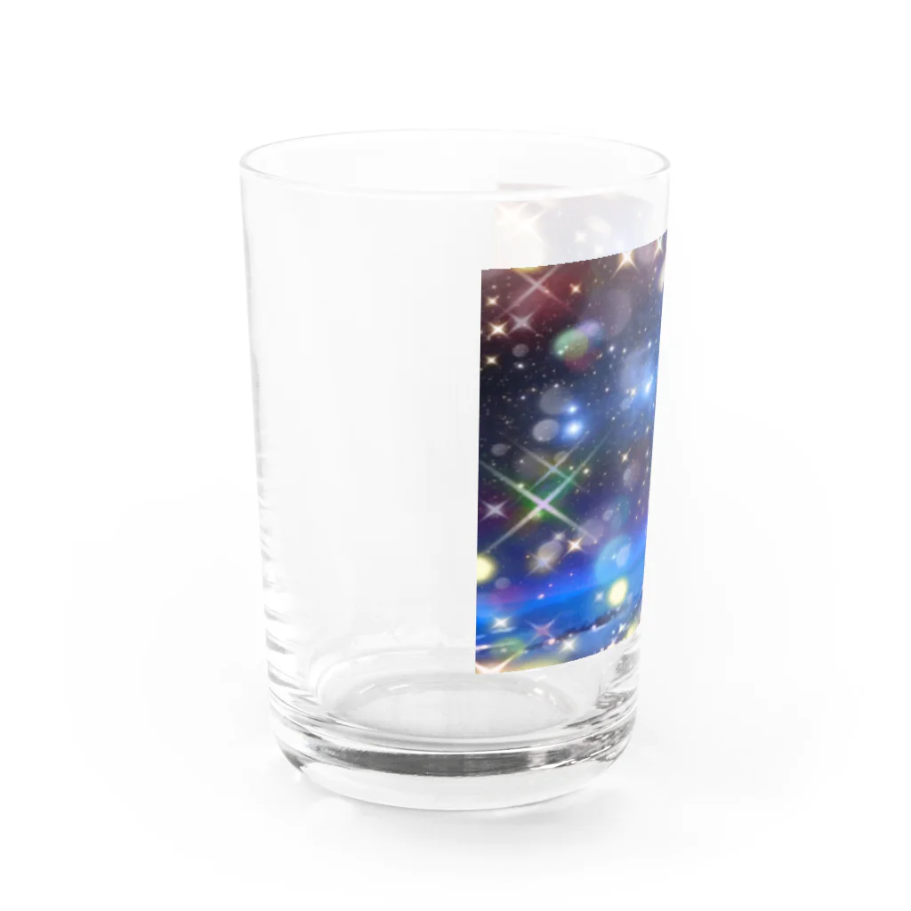 ナギ@❤️うちなーLove❤️🌈PleiadesStarSeed🌈✨てぃん✴︎がぁーら主宰✨🌈のPleiades floating on the horizon Water Glass :left