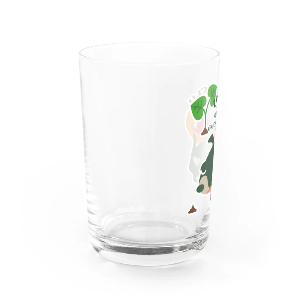 イラスト MONYAAT のCT68 愛してガイコッチャ Water Glass :left