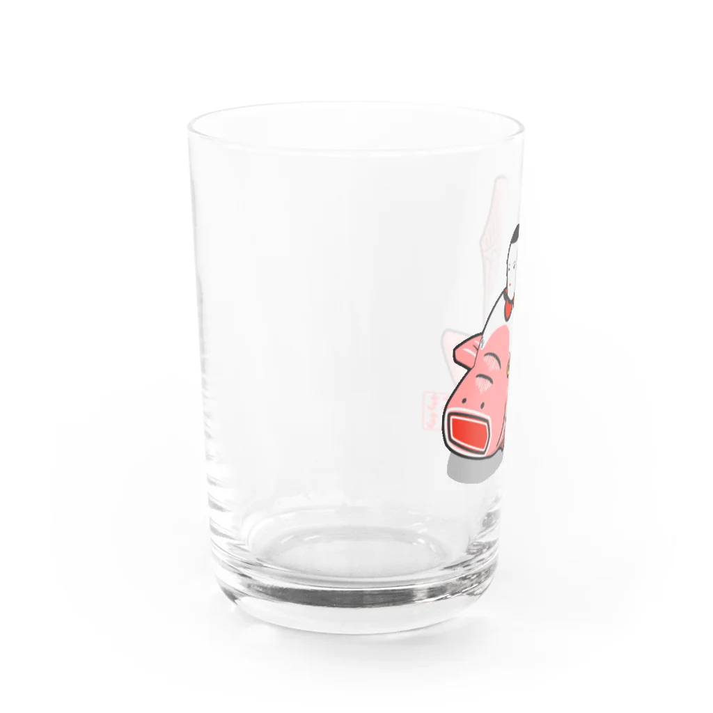 ももよりの鯉乗り童子 Water Glass :left