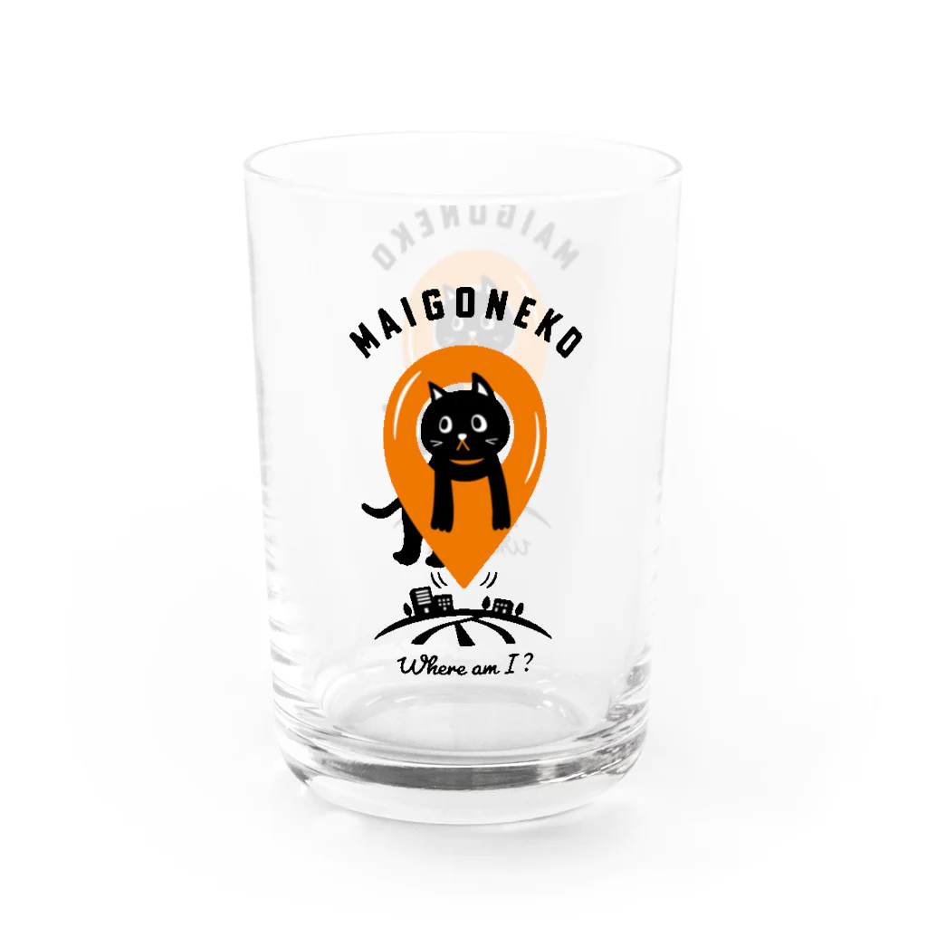 kocoon（コクーン）の（表裏別デザイン）迷子のネコ Water Glass :left
