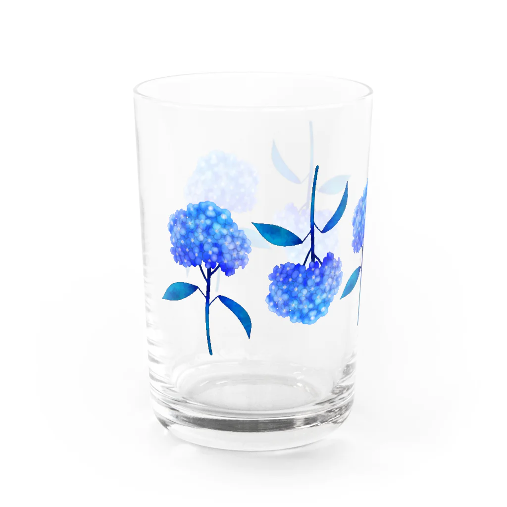 813hachiの青紫陽花 Water Glass :left