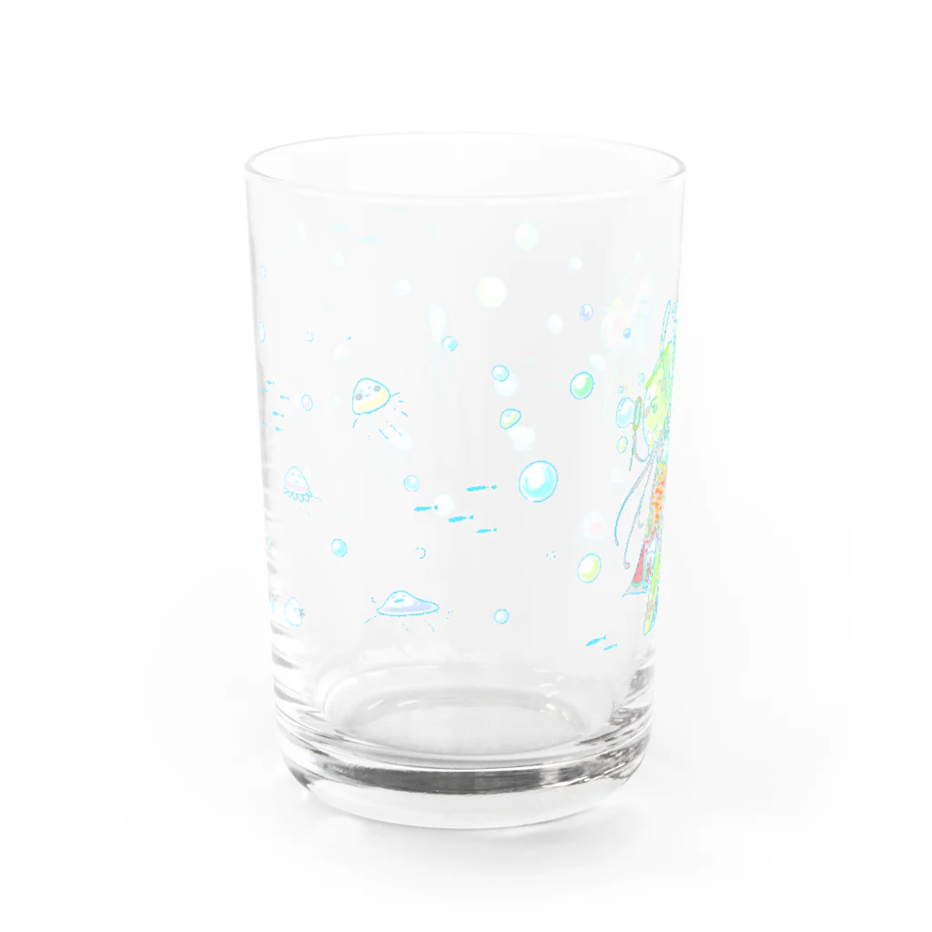 ahihoのクラゲの風鈴たち ♪( ´ε ｀๑)ノ Water Glass :left
