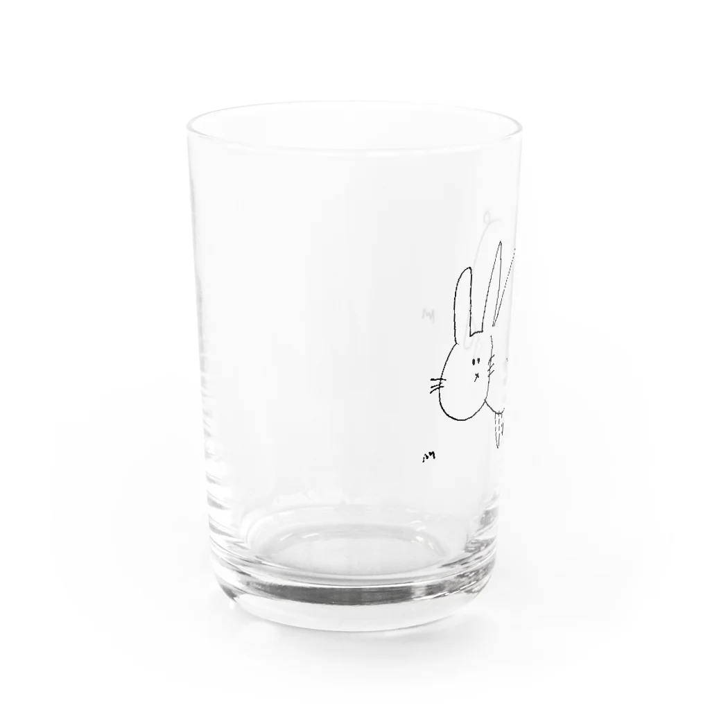 おせきはんすけのもふうさぎ Water Glass :left