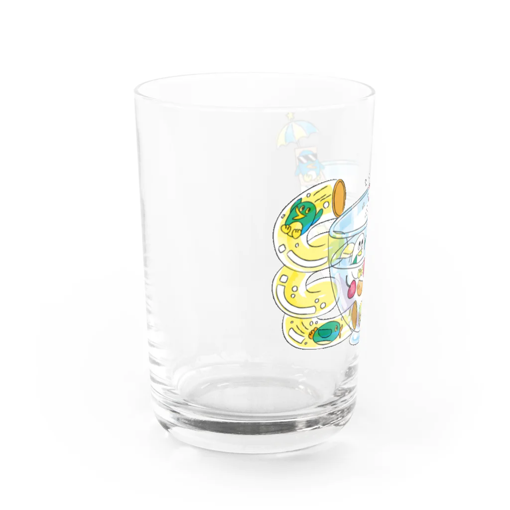 しじょるのペンギンとフルーツポンチ Water Glass :left
