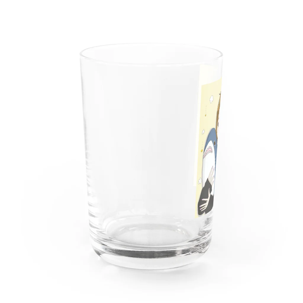 YURIのサメと女の子 Water Glass :left
