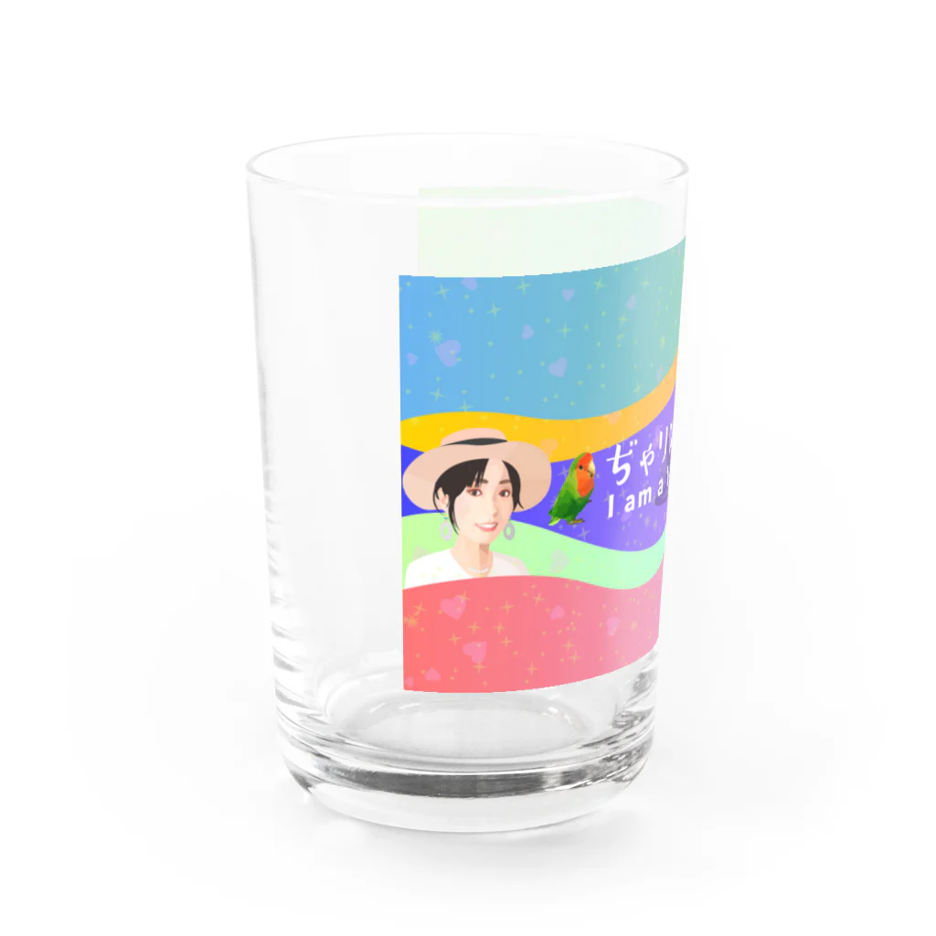 おちびのグッズ販売❤️のおちびのロゴでする！ Water Glass :left