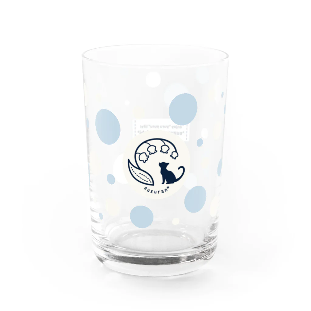 鈴蘭小道の鈴蘭グラス（ドット） Water Glass :right