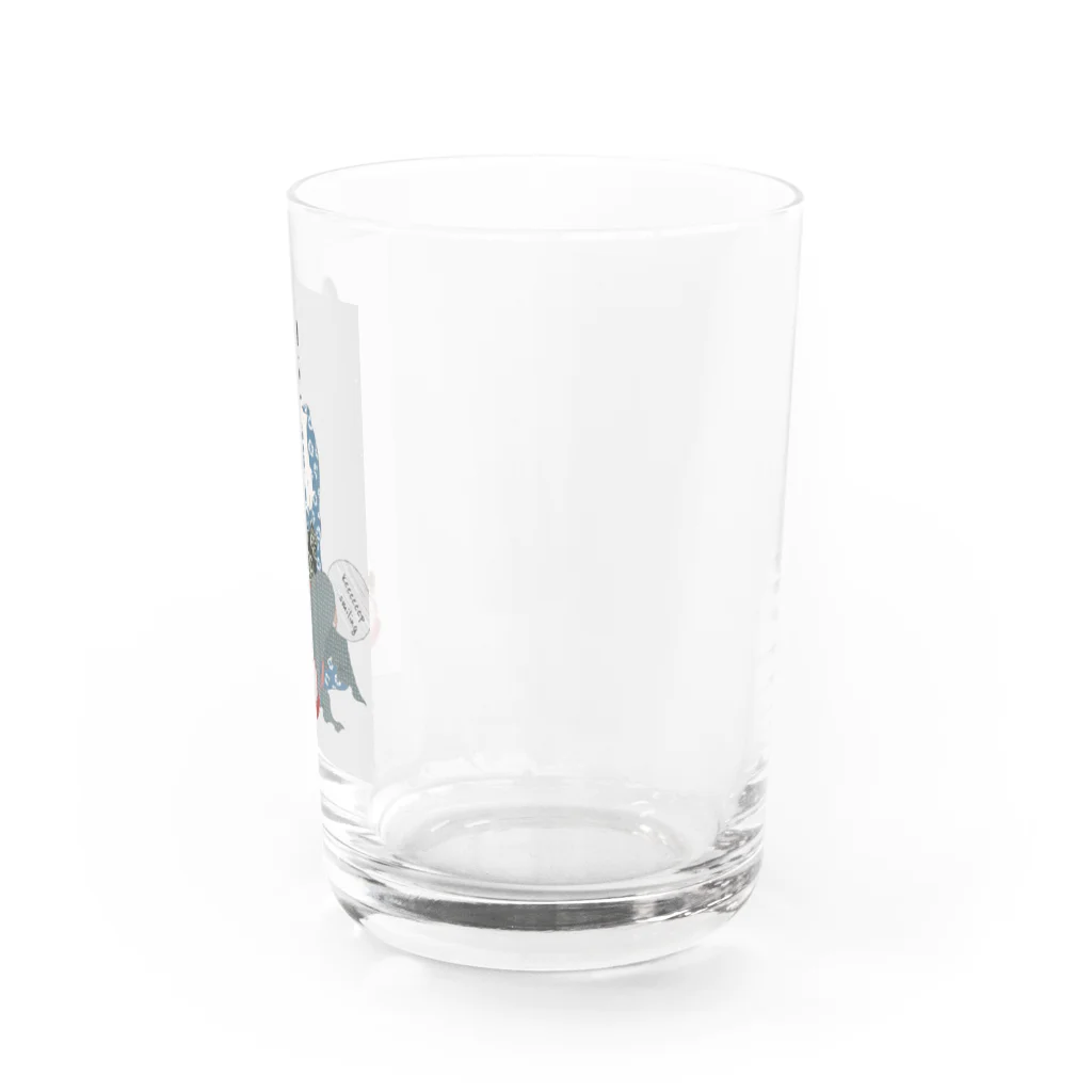keeeeeep smilingの猫と金魚 Water Glass :right