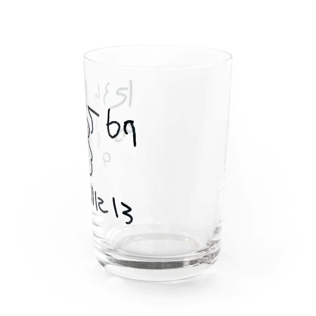 息子画伯の初めて書いた数字と人間 Water Glass :right