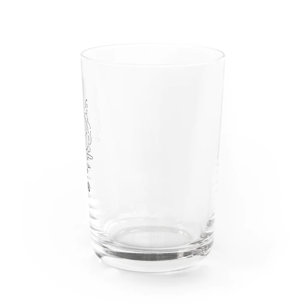 いしだよりこ商店のはなまるブタウサギ💮　スタンディングtype Water Glass :right