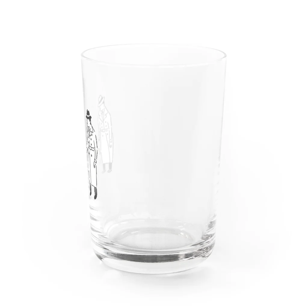 わたなべさんちの捕らえられたのに楽しそうな宇宙人グラス Water Glass :right