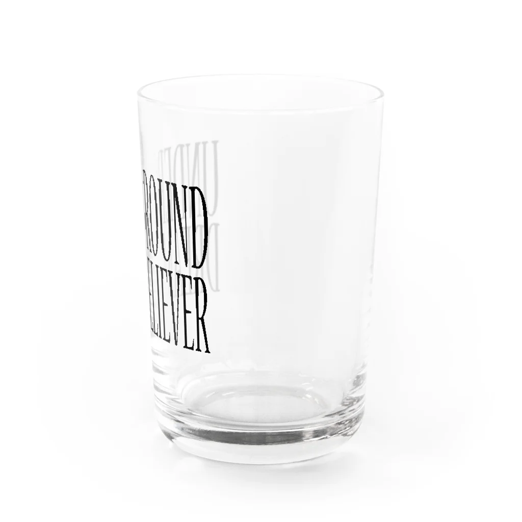 BLACK SHEEP ORIGIN SUZURI SHOPのUNDERGROUD DREAM BELIEVER Water Glass :right