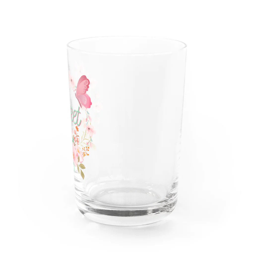 Japan  KAWAIIのフローラルリース Water Glass :right