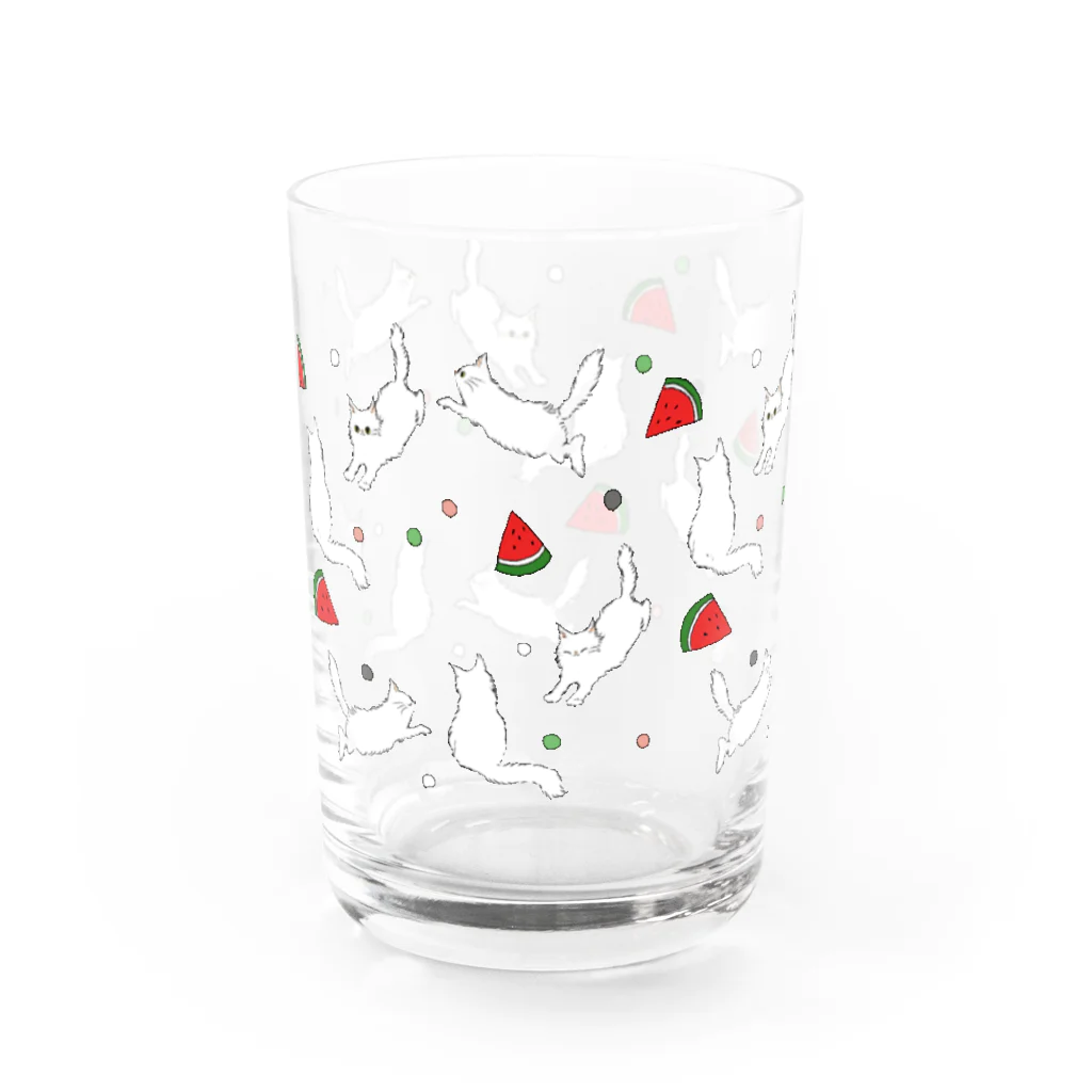 TeamHaneenのNo.7 Karaza and Watermelon（ねことスイカ）<Type C> Water Glass :right