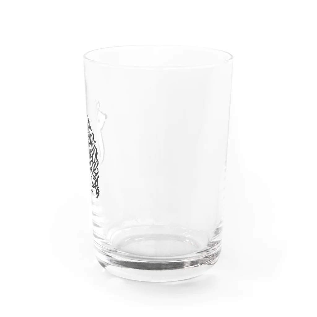 nanyoのヨツユビハリネズミのヨッツィーくん(白) Water Glass :right