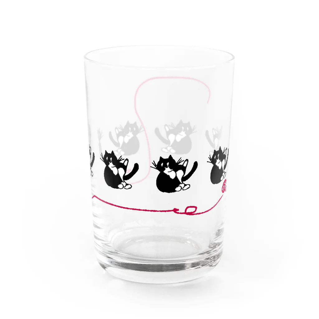 NEON.のずんぐりムックリネコ_毛糸玉 Water Glass :right