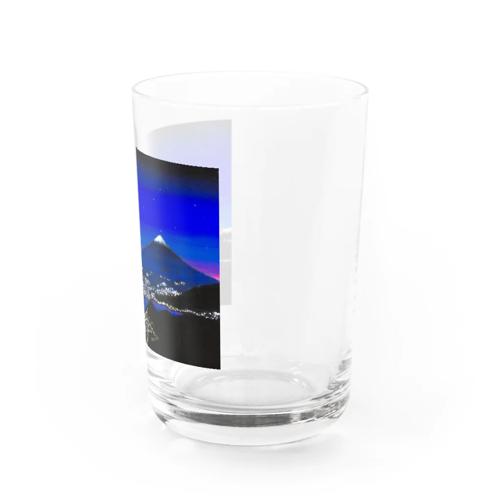 fzeroの富士山と街灯り Water Glass :right