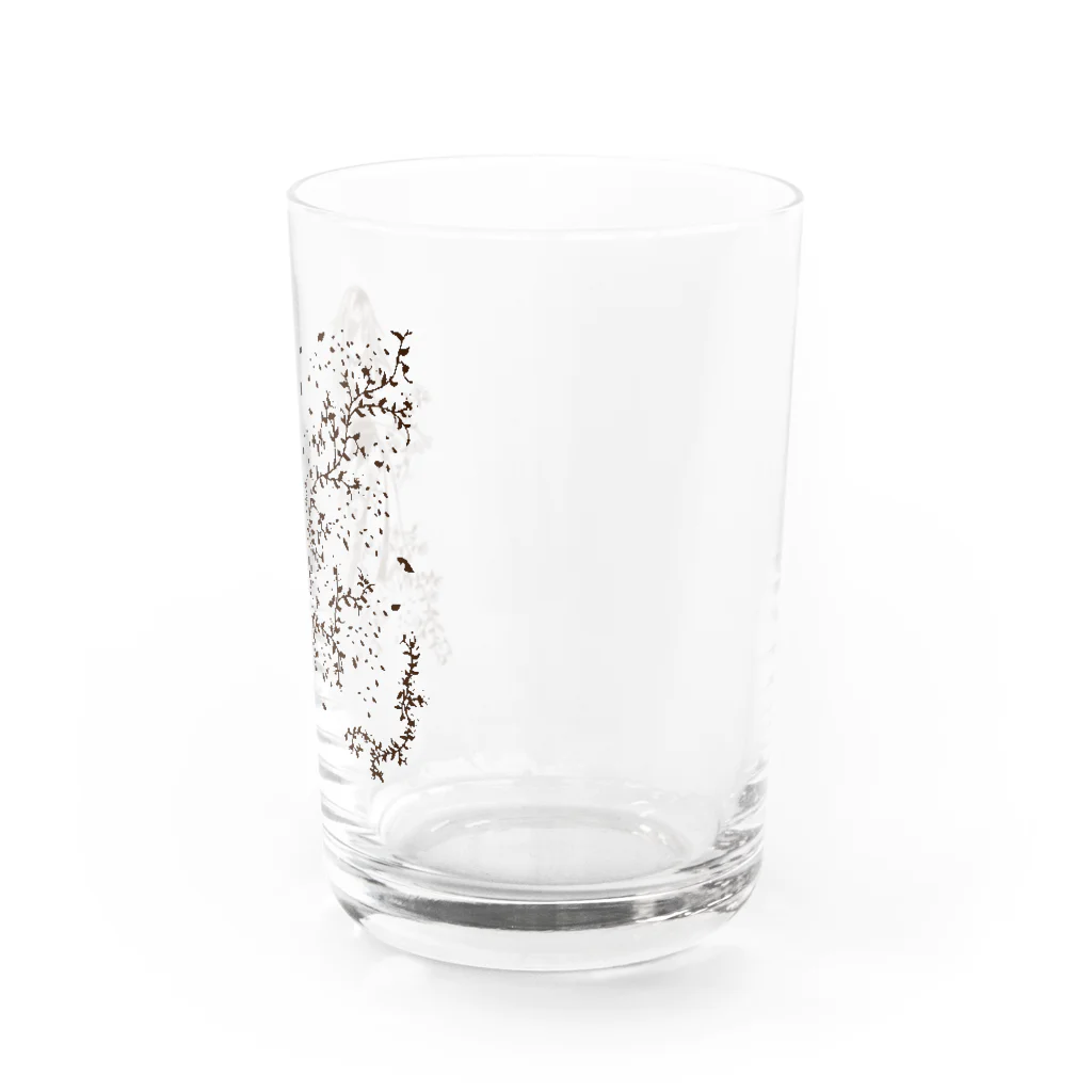 PETIT PARADE　小鳥遊すずめの花と刺繍の女の子 Water Glass :right