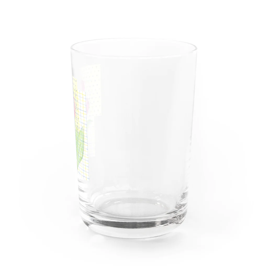 mayunoboooの水彩チューリップ Water Glass :right