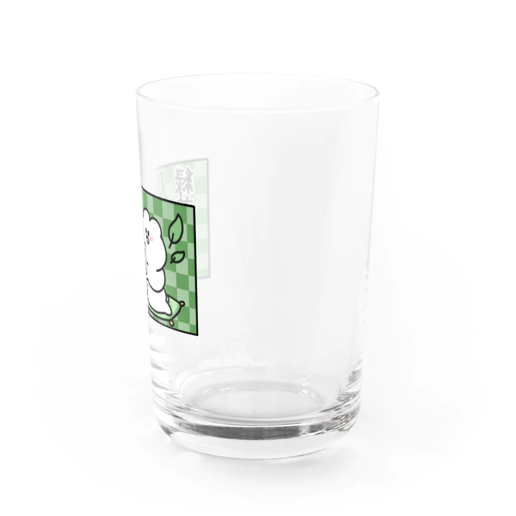 おめがちゃん屋さんの【うさぴっぴ】緑茶がだいすき Water Glass :right