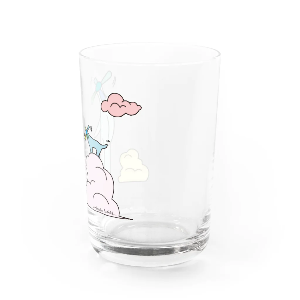 NORIKO IWAKIのヤンチョビ博士と入道雲 Water Glass :right