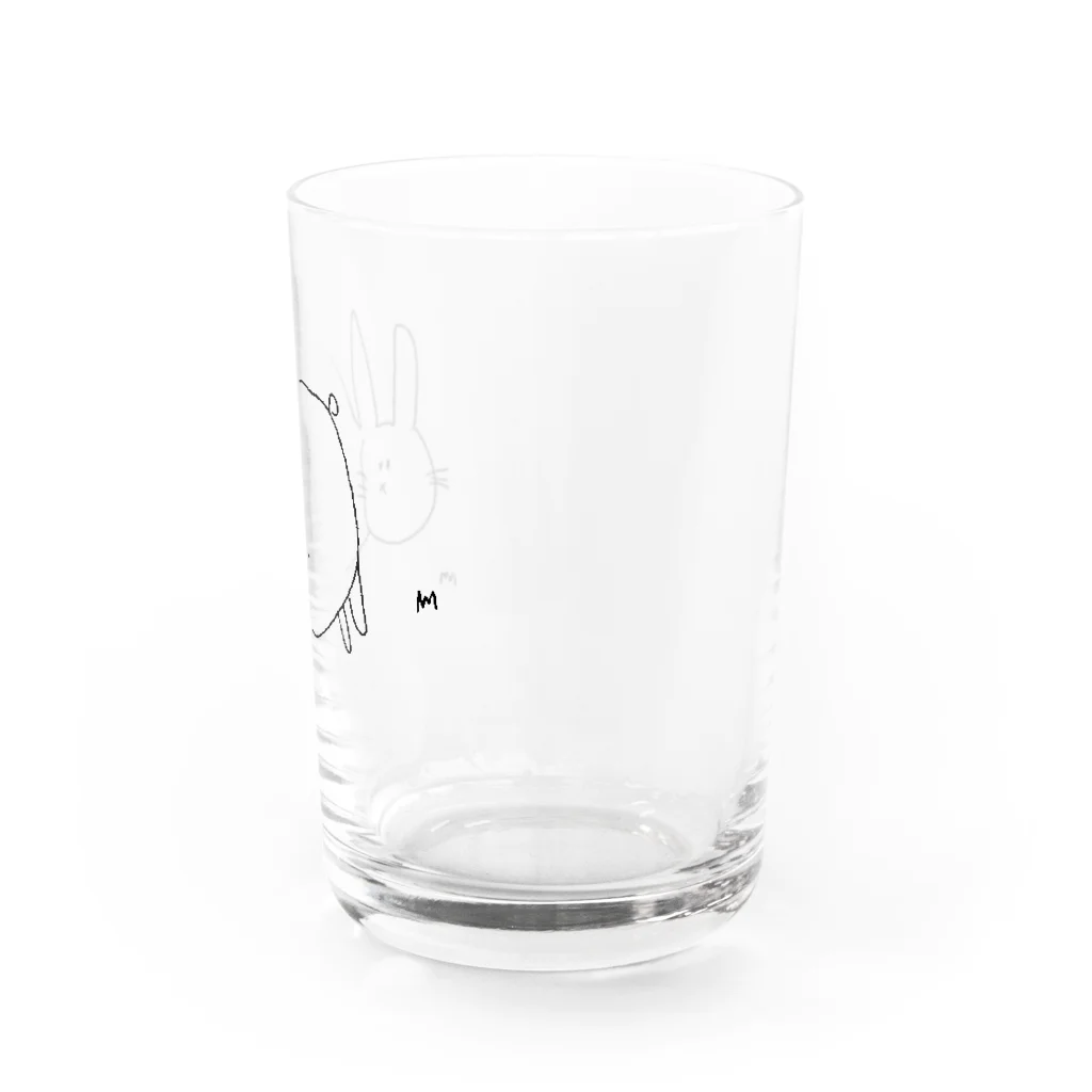 おせきはんすけのもふうさぎ Water Glass :right