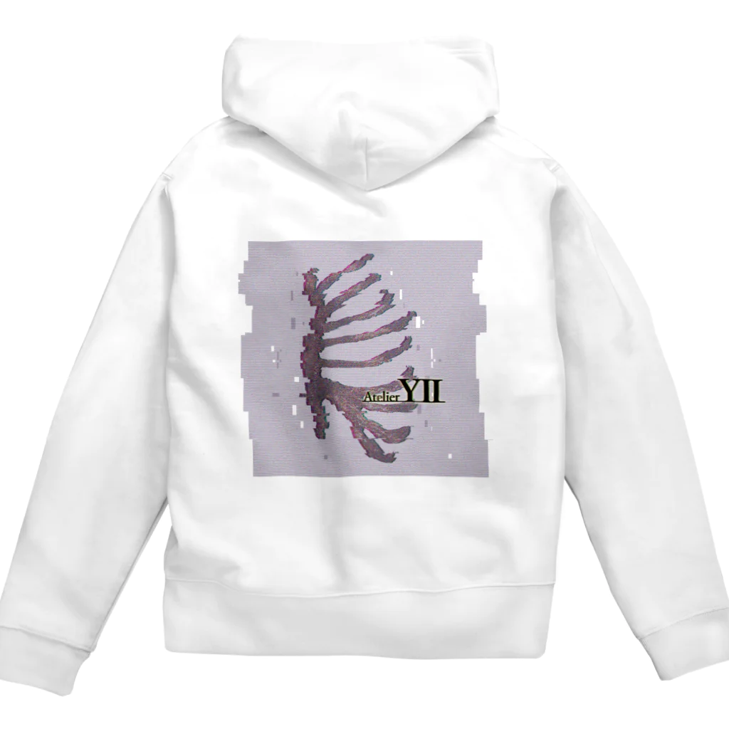AtelierY2のrib cage Zip Hoodie
