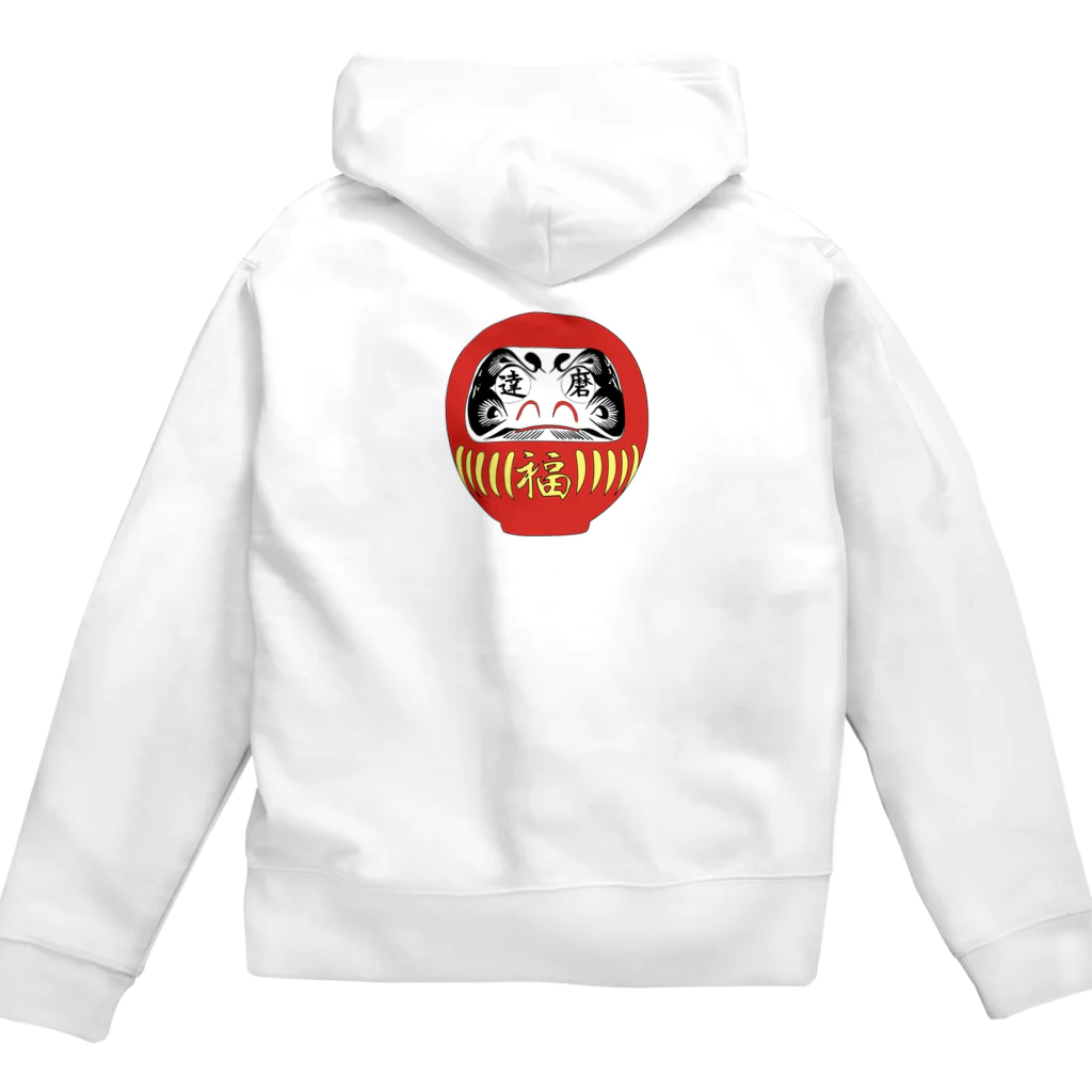 rk-_-tattooの達磨 Zip Hoodie
