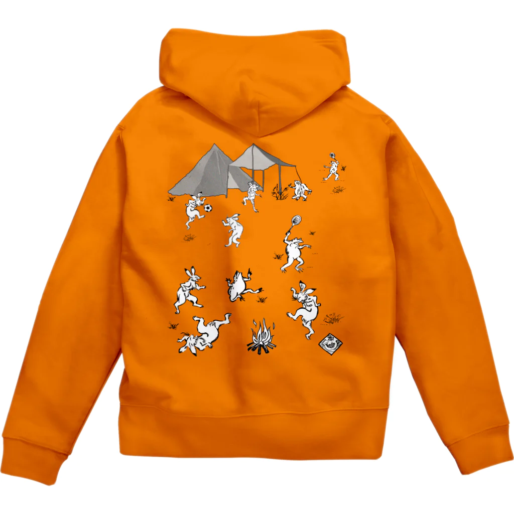 WAMI ART　ホツマツタヱ同好会の野営(キャンプ) Zip Hoodie