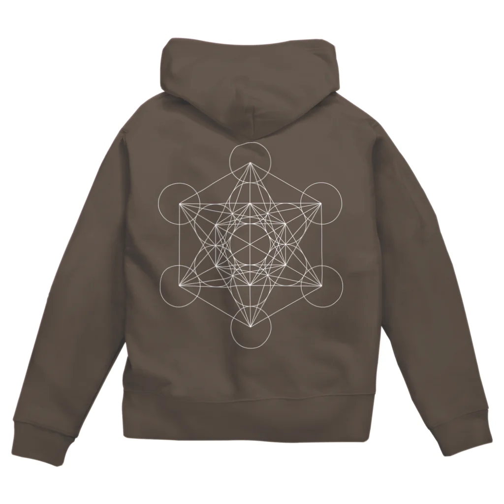 metao dzn【メタヲデザイン】のメタトロンキューブ Zip Hoodie