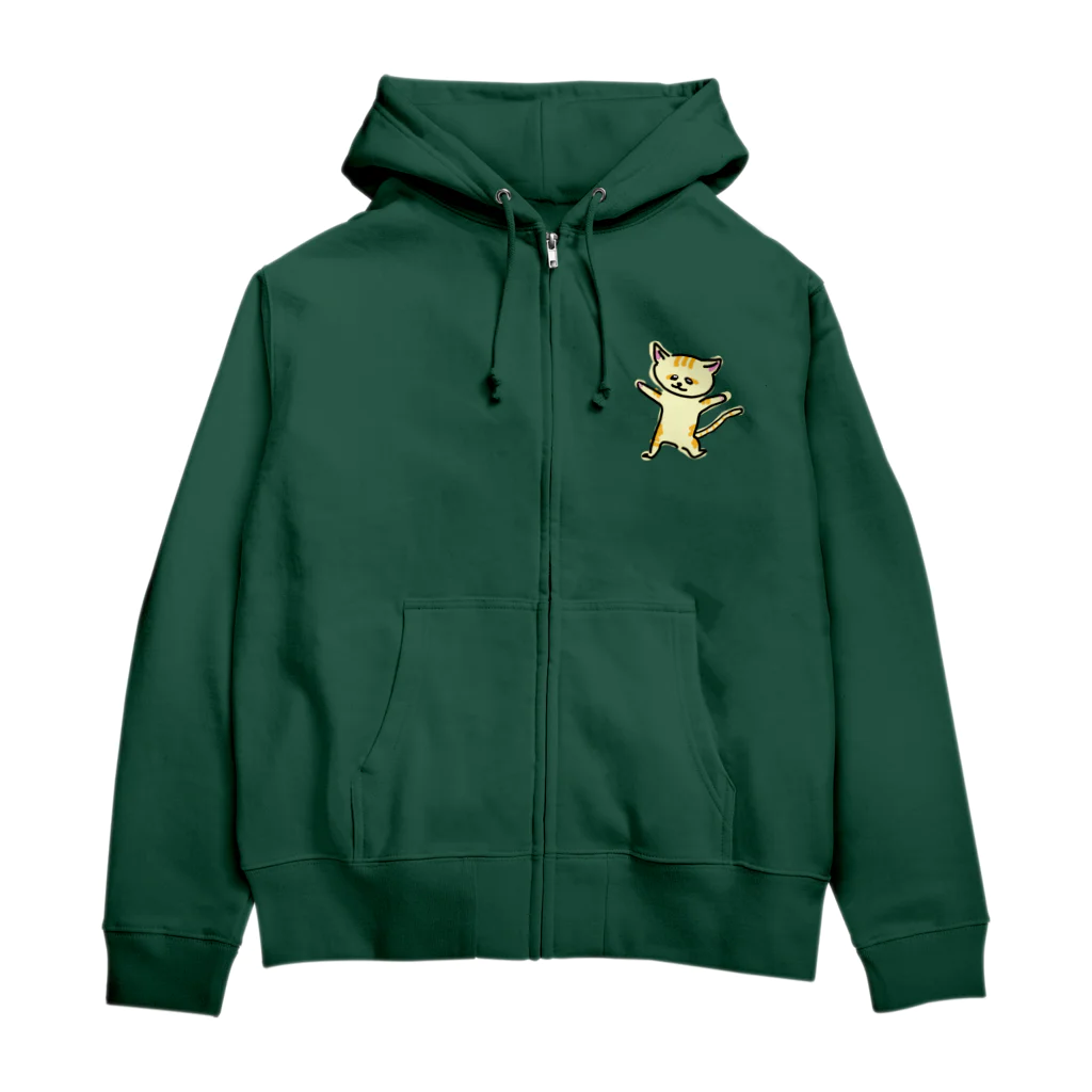 akane_art（茜音工房）の踊るスナネコ Zip Hoodie