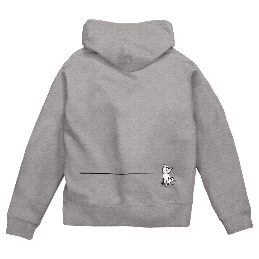 真希ナルセ（マキナル）のイヤイヤ柴犬（白柴） Zip Hoodie