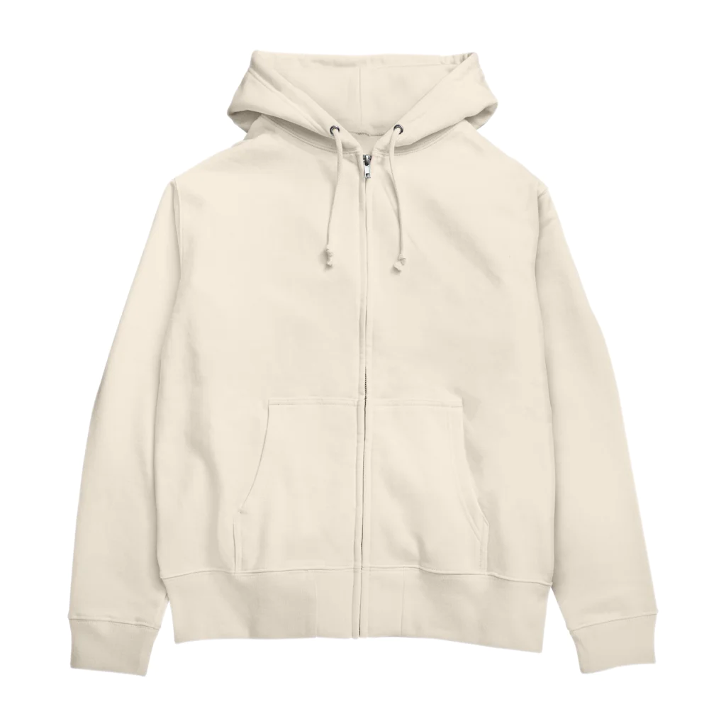 メシテロタイプ（飯テロTシャツブランド）のクリスマスチキン（ビンテージ風） Zip Hoodie