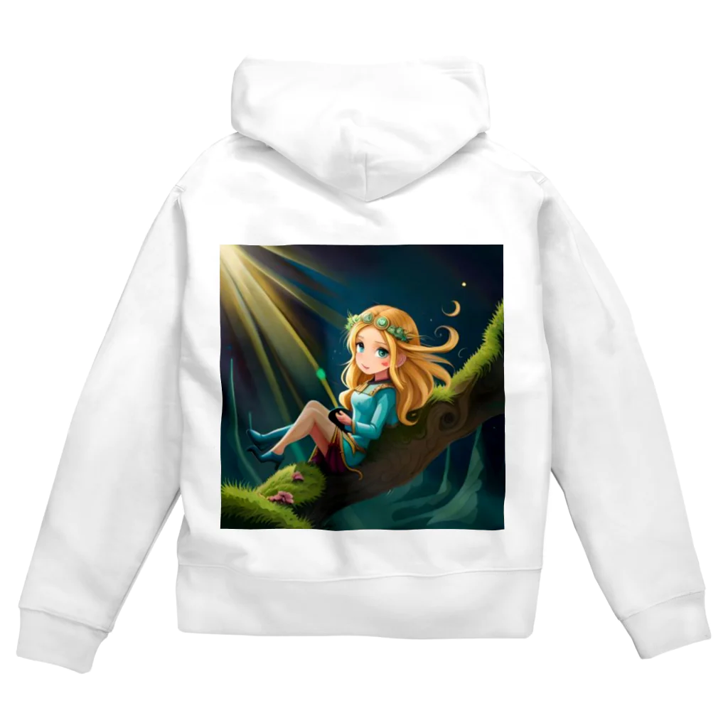 アリスの宝箱の可愛いフェアリー Zip Hoodie