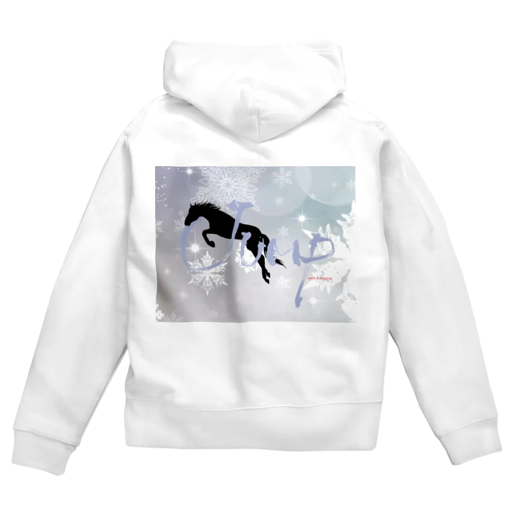 Blue Iris ﾌﾞﾙｰｱｲﾘｽのSNOW horse Zip Hoodie