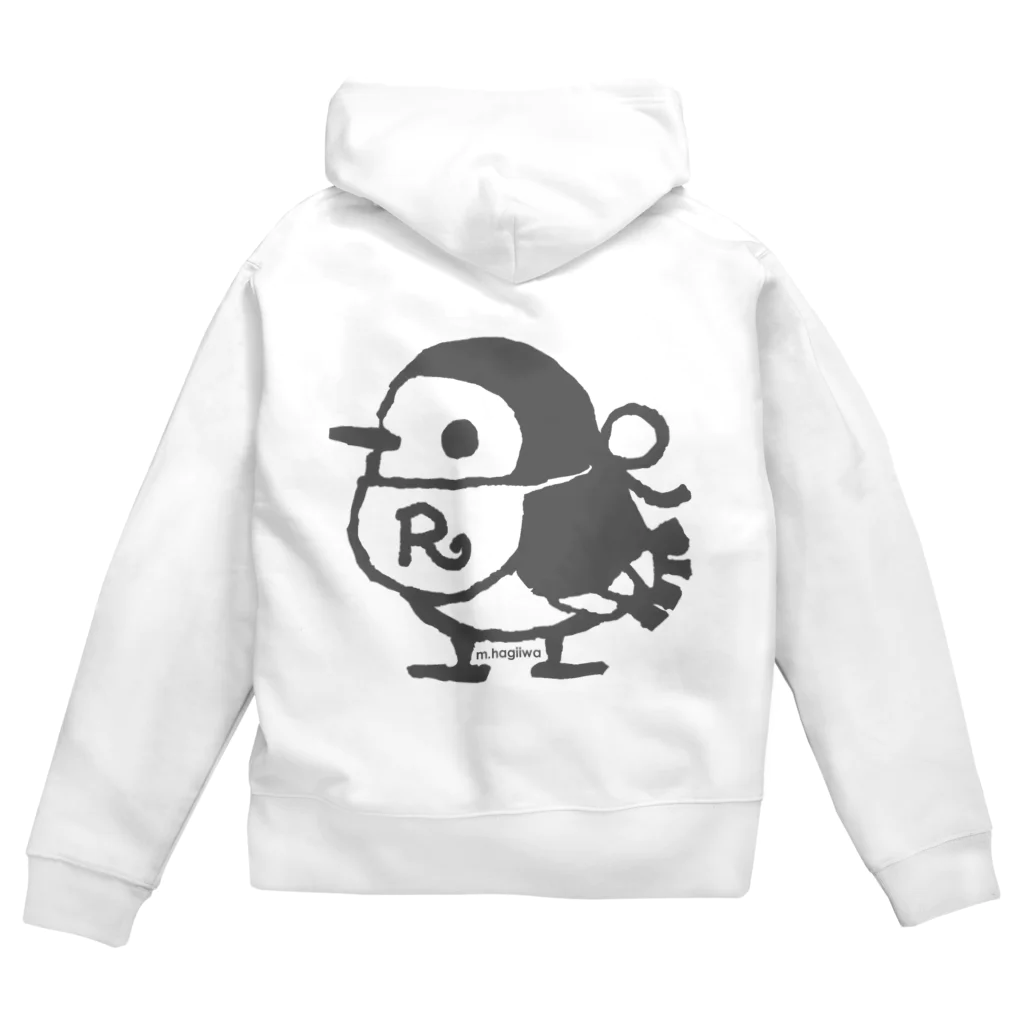 ホワイトパーカー バックアートプリント Mark Gonzales パーカー 「WEB・直営店限定」MARK GONZALES
