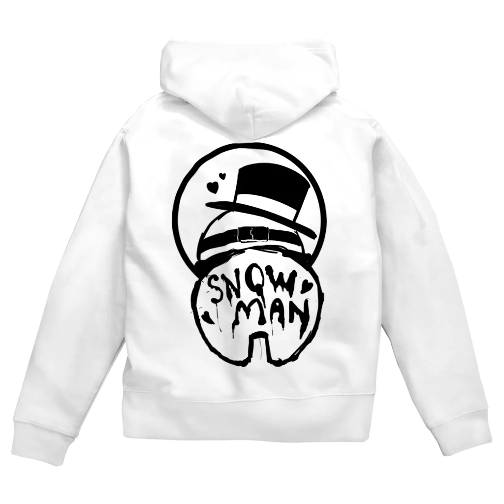 優弥☆Yu-ya(公式グッズ)スノーマンパーカー（白） Zip Hoodie by 優弥