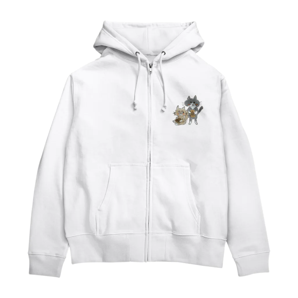 くつしたねこのかりんばにゃんこ Zip Hoodie