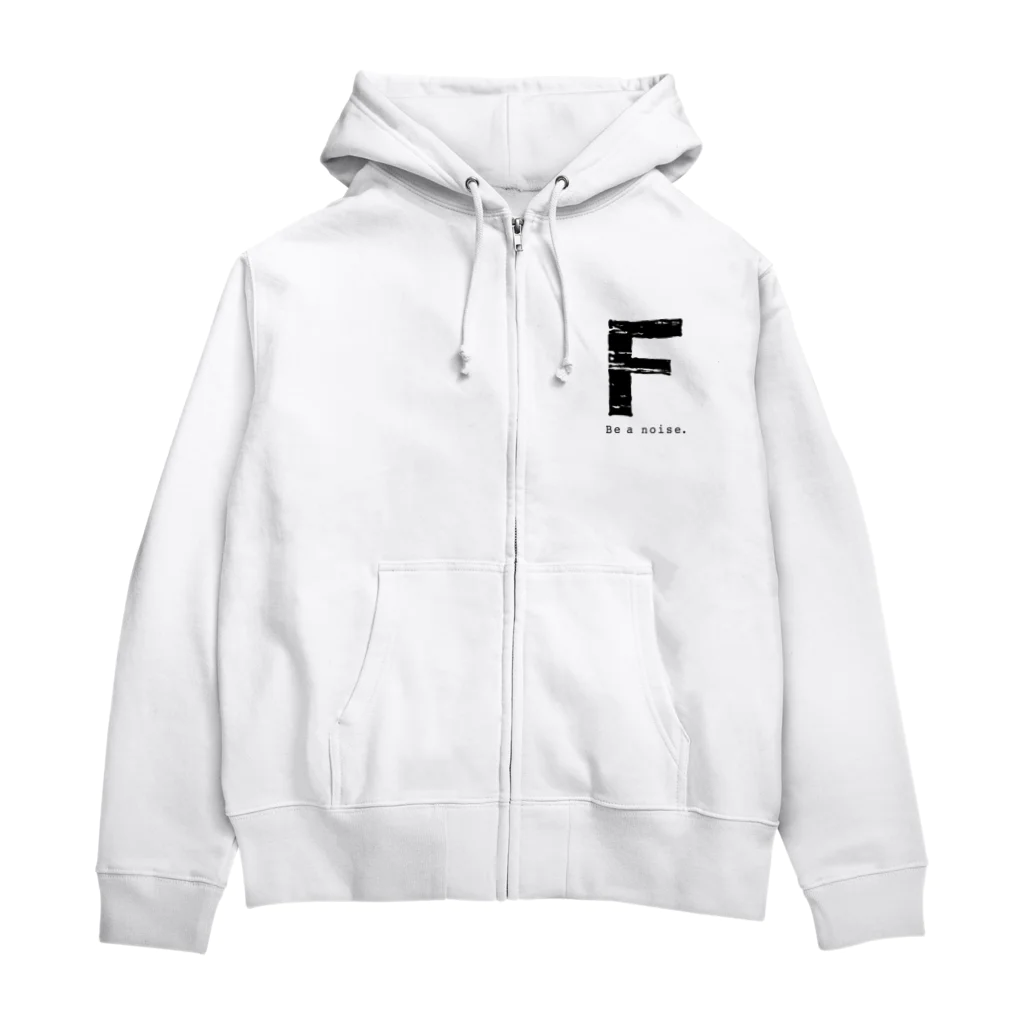 noisie_jpの【F】イニシャル × Be a noise. Zip Hoodie