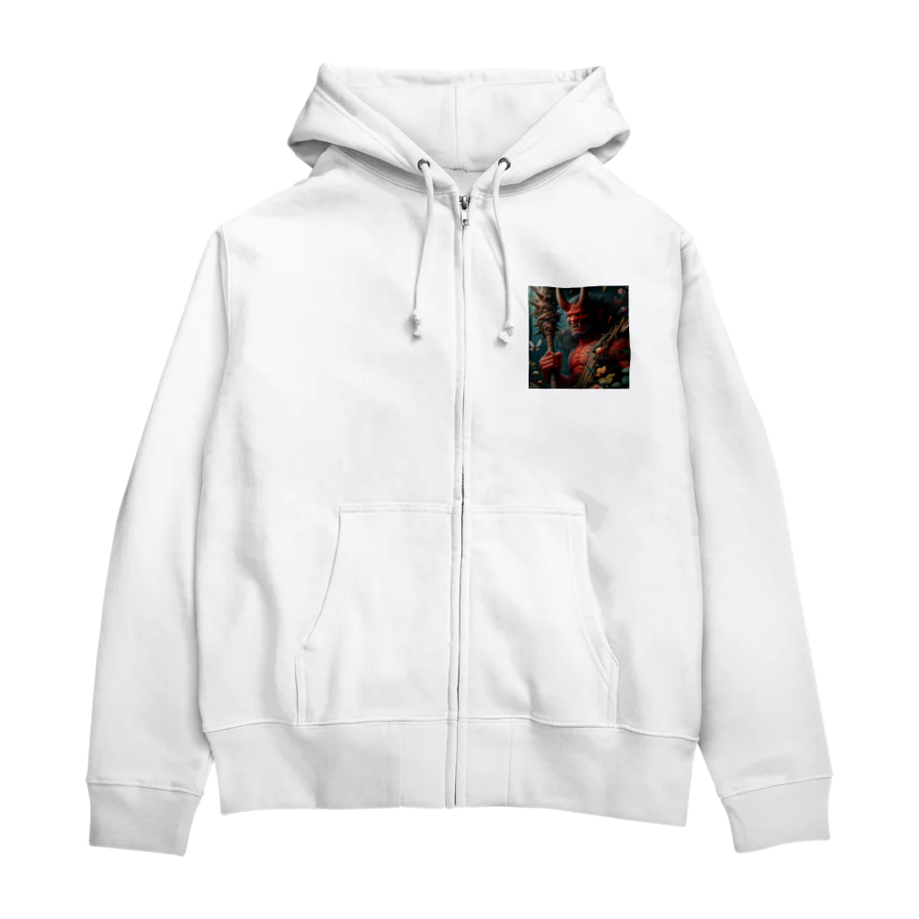ふみことばの鬼の安らぎ Zip Hoodie