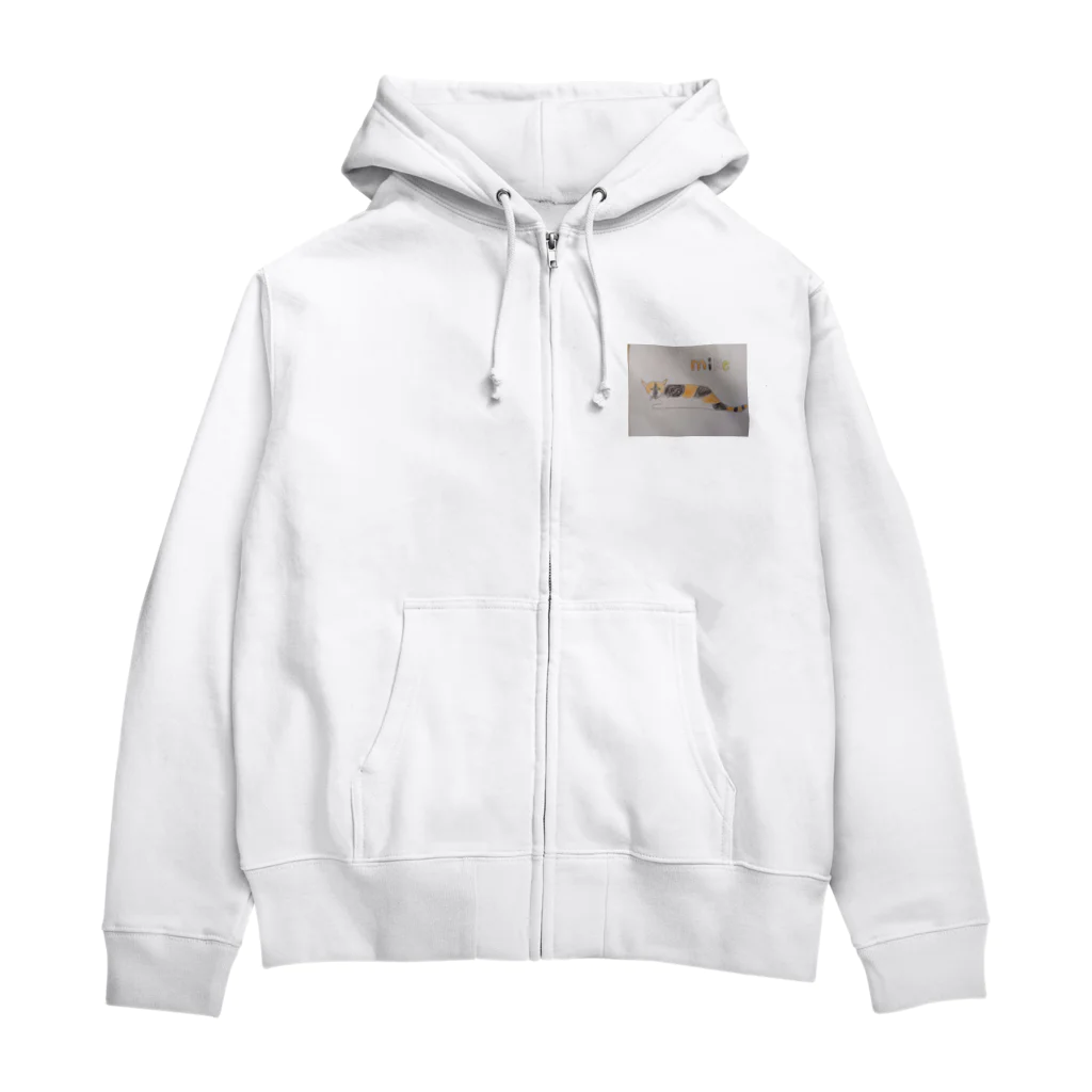 デイトーホキ＆100の三毛猫絵画 Zip Hoodie