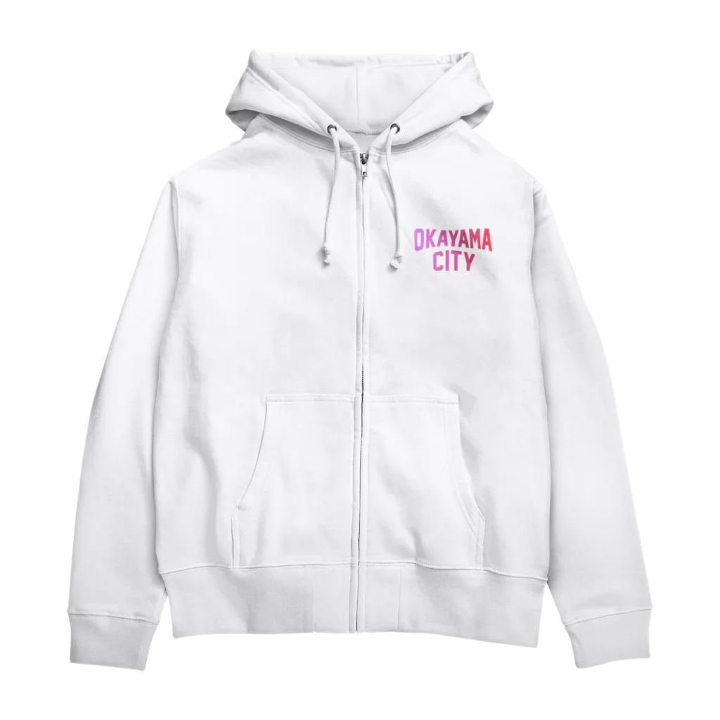JIMOTOE Wear Local Japanの岡山市 OKAYAMA CITY Zip Hoodie