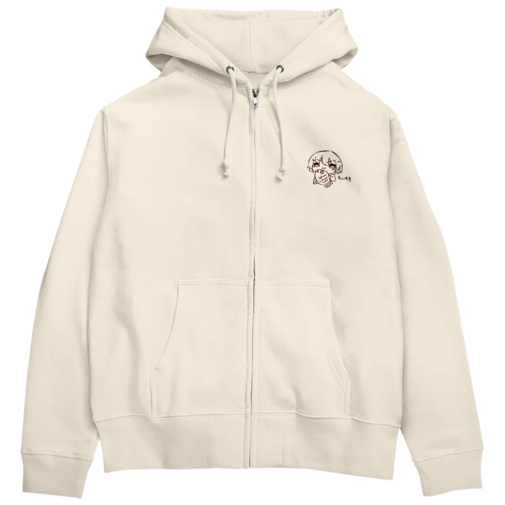 たいやき)3のゆーちゃん作のたいやき Zip Hoodie